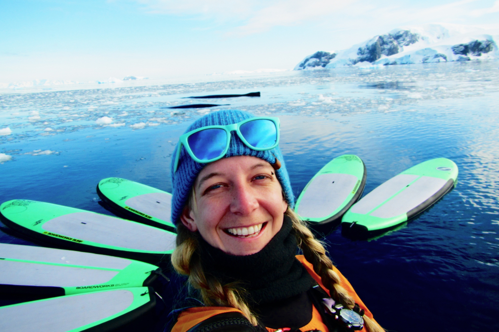 Meghan Roberts standing in front of a body of water